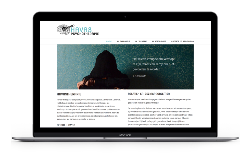 macbookpro-havastherapie Website voor Havas Psychotherapie