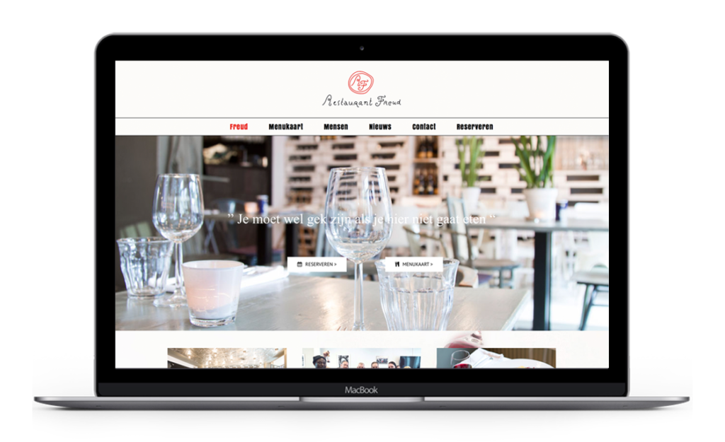 Website voor Restaurant Freud