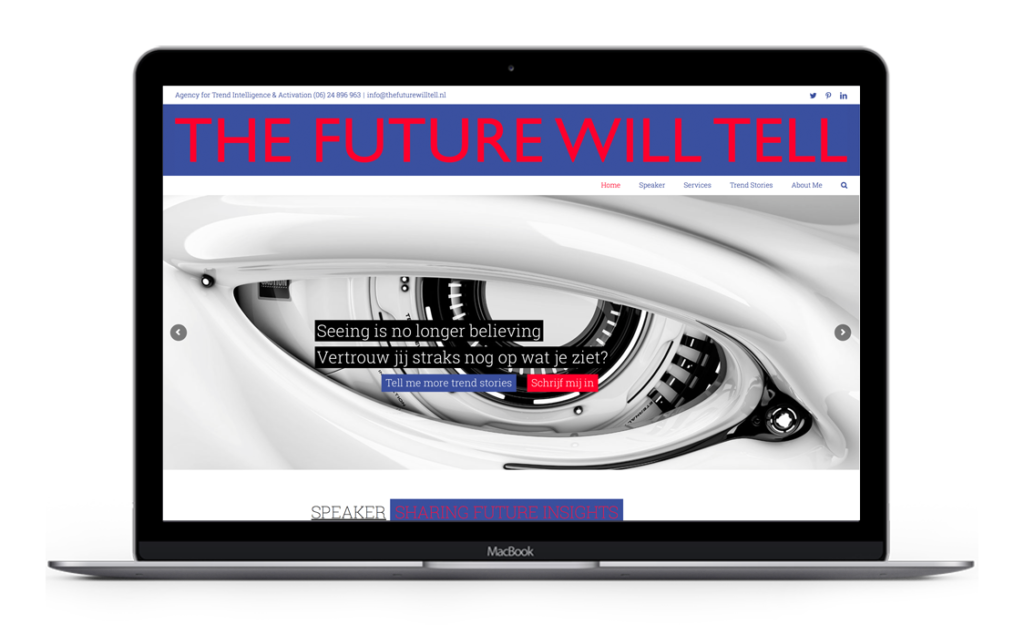 macbookpro-thefuturewilltell Website voor The Future Will tell