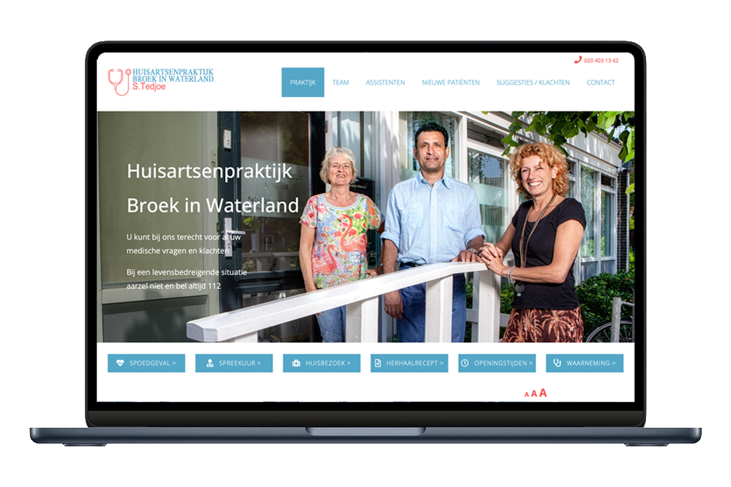 Website voor Theaterstichting Neeltje Pater
